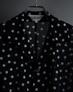 "robe de chambre COMME des GARCONS" 2002SS White dot pattern open collar shirt