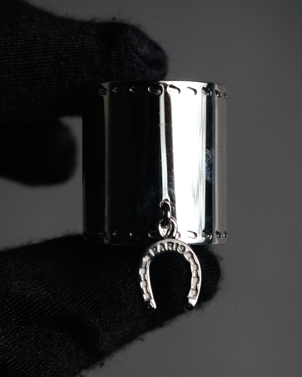 “HERMES” 2010’s Fetiche horseshoe charm scarf ring