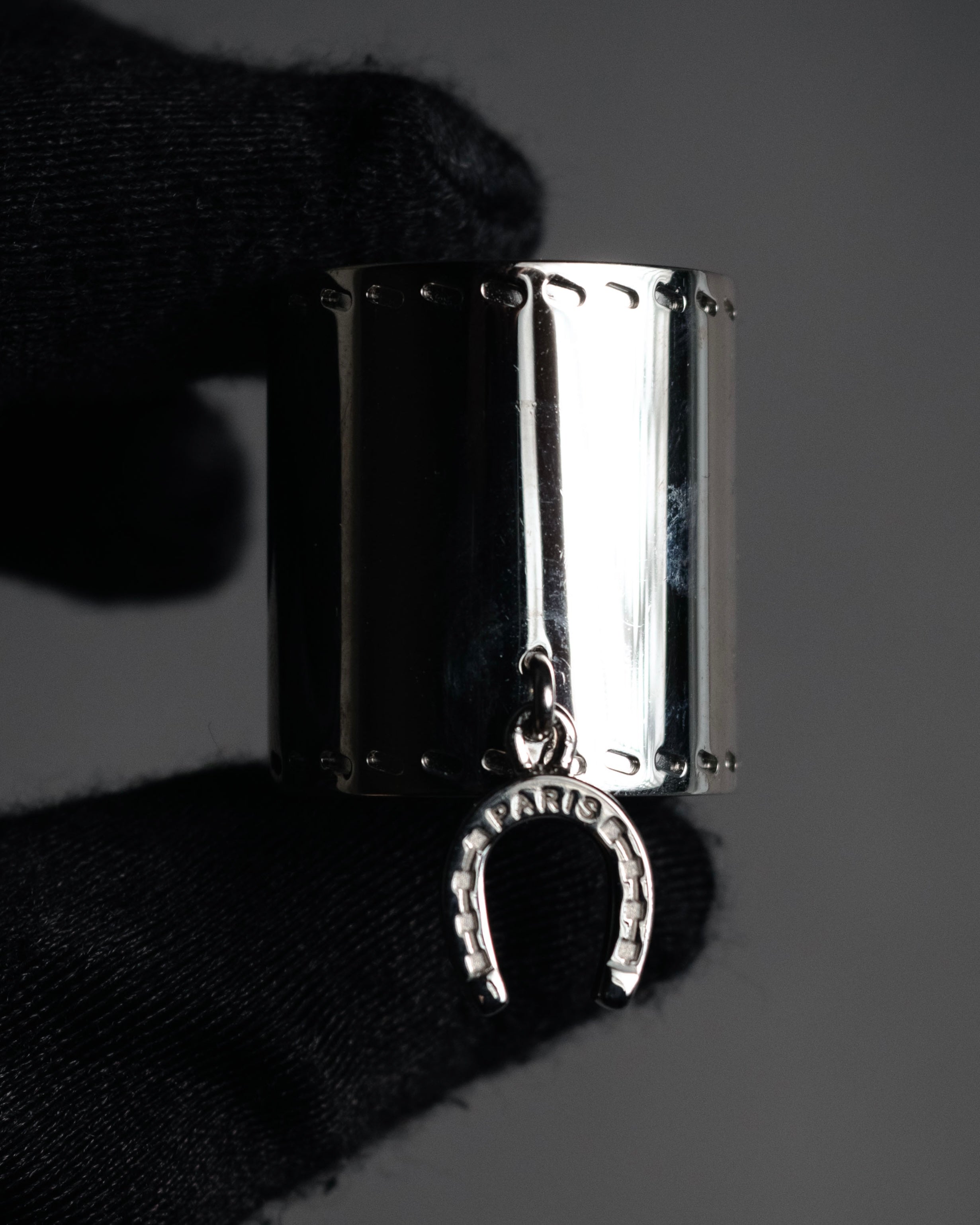 “HERMES” 2010’s Fetiche horseshoe charm scarf ring