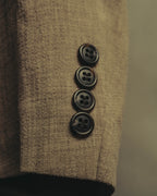 “Christian Dior” 90’s-00’s Fine-check wool three-button tailored jacket