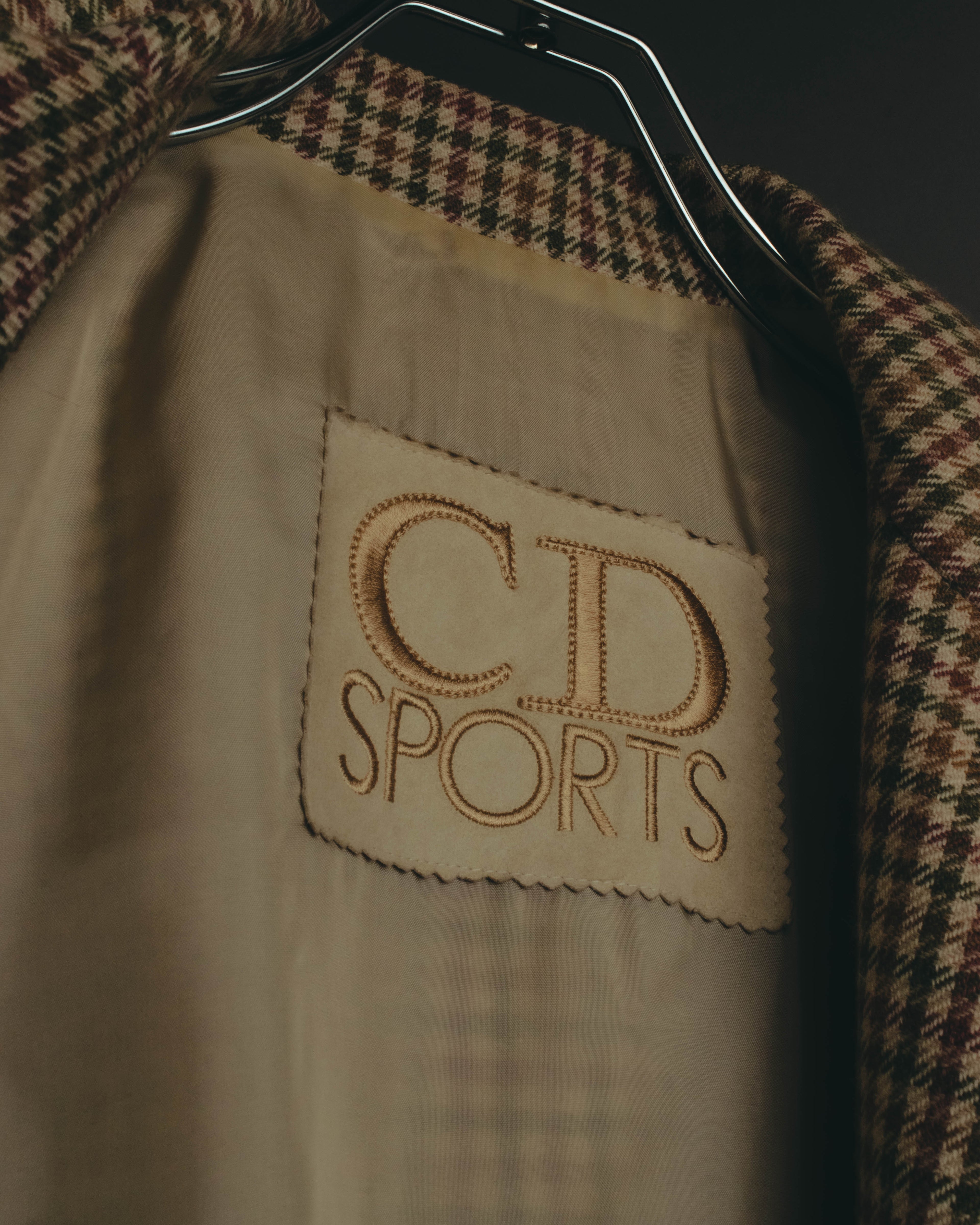 "Christian Dior" 80's-90's Wool check bomber jacket