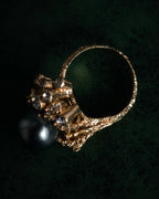 “Christian Dior” 60’s-70’s Organic pearl cluster ring