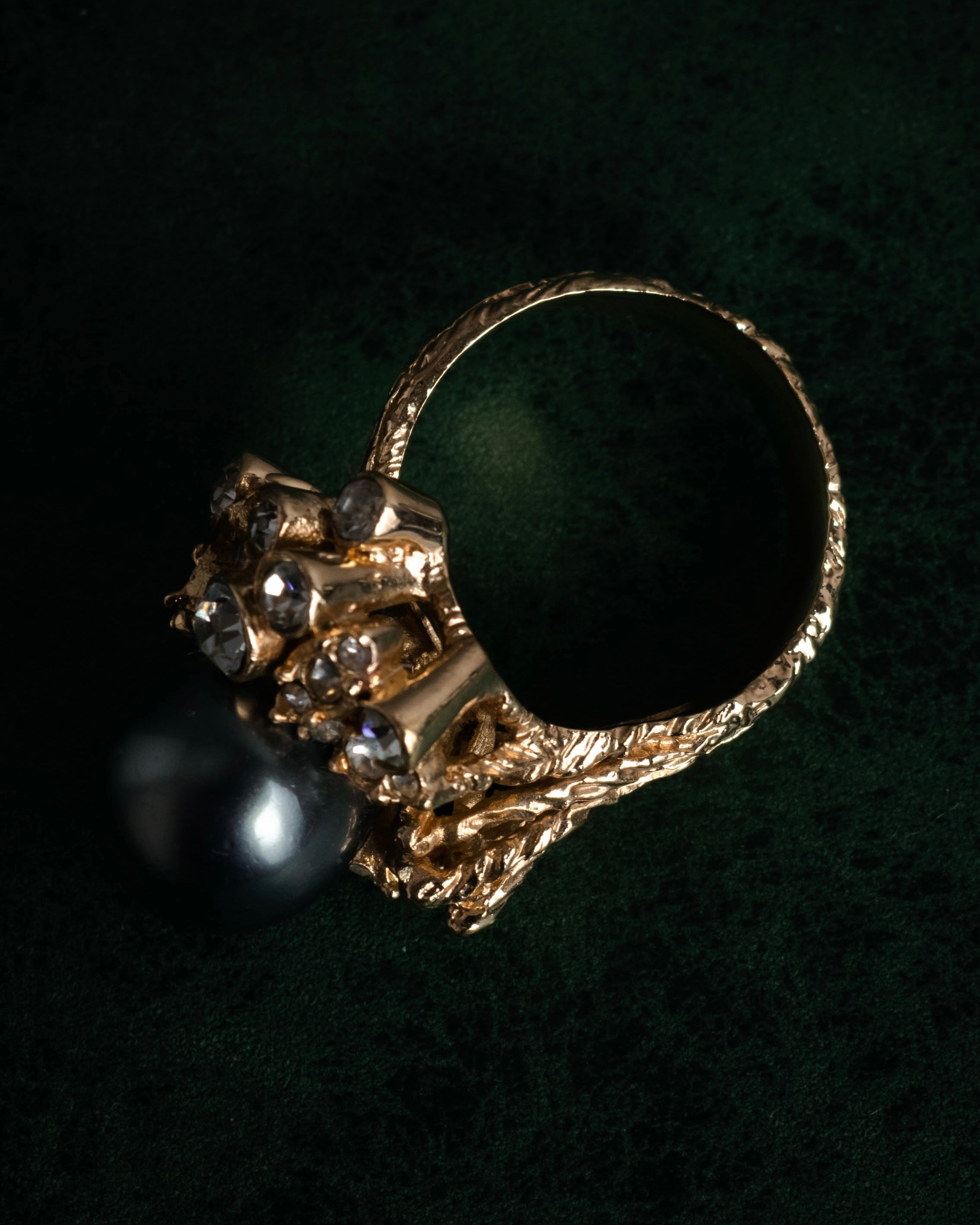 “Christian Dior” 60’s-70’s Organic pearl cluster ring