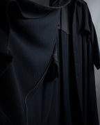 -SPECIAL- "Y's" 15AW Cape design panel oversized stand collar coat