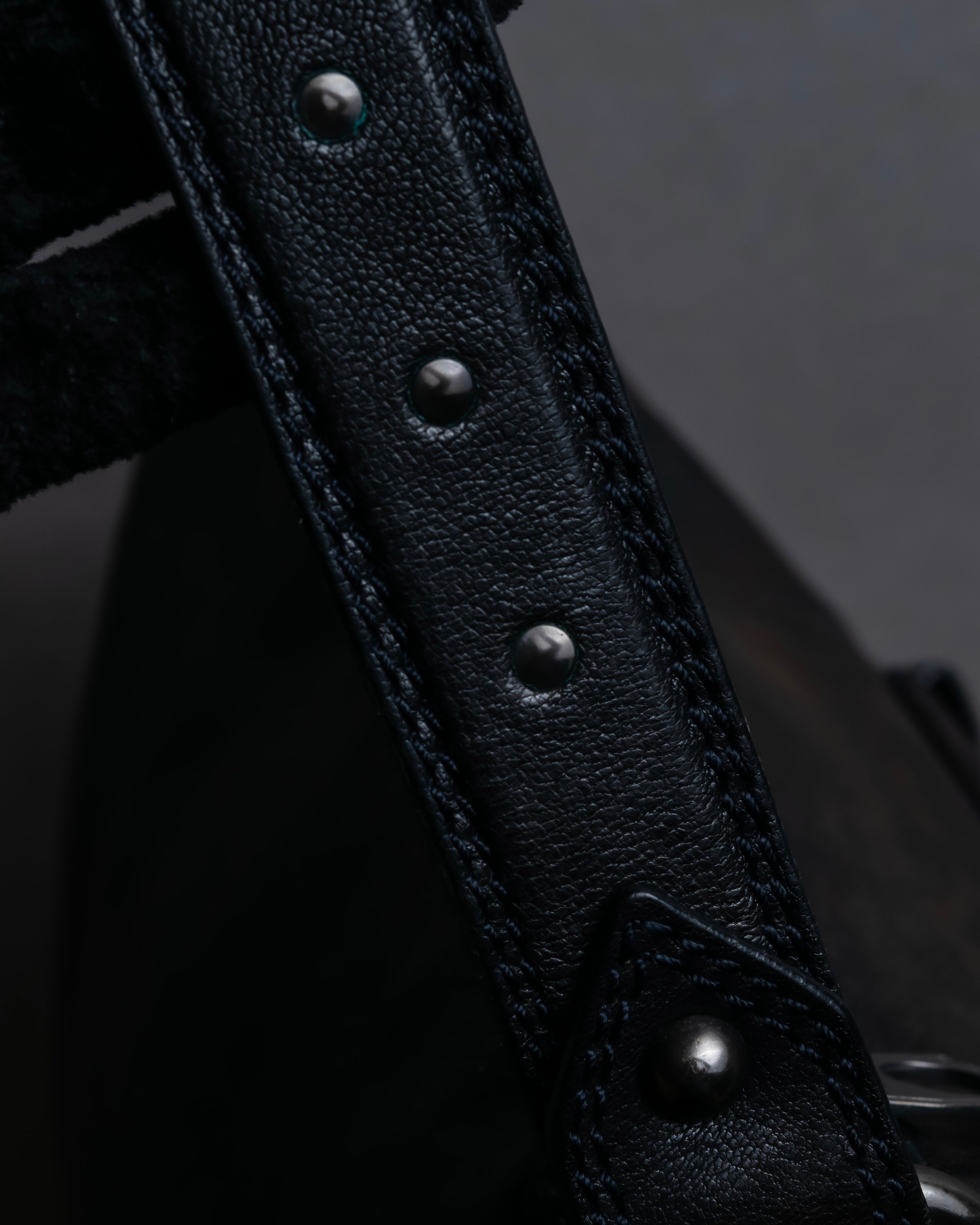 "CELINE" Metal parts design horizontal leather one-shoulder bag