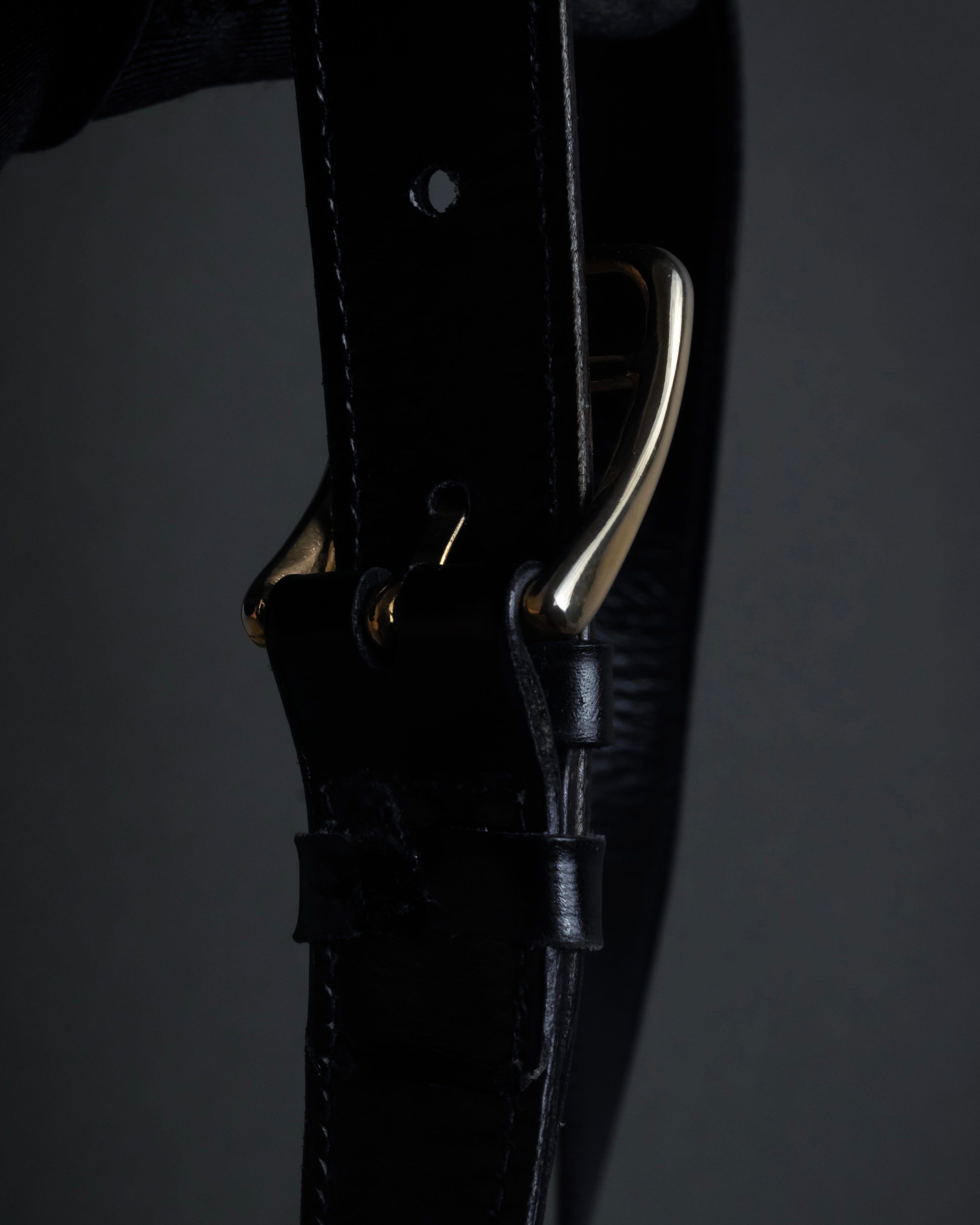 "CELINE" Classic flap design leather shoulder bag