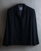 "BURBERRYS" Short length concealed tailored jacket