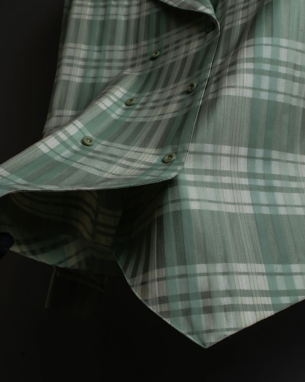 "BURBERRYS" Mint green check pattern skirt type set up