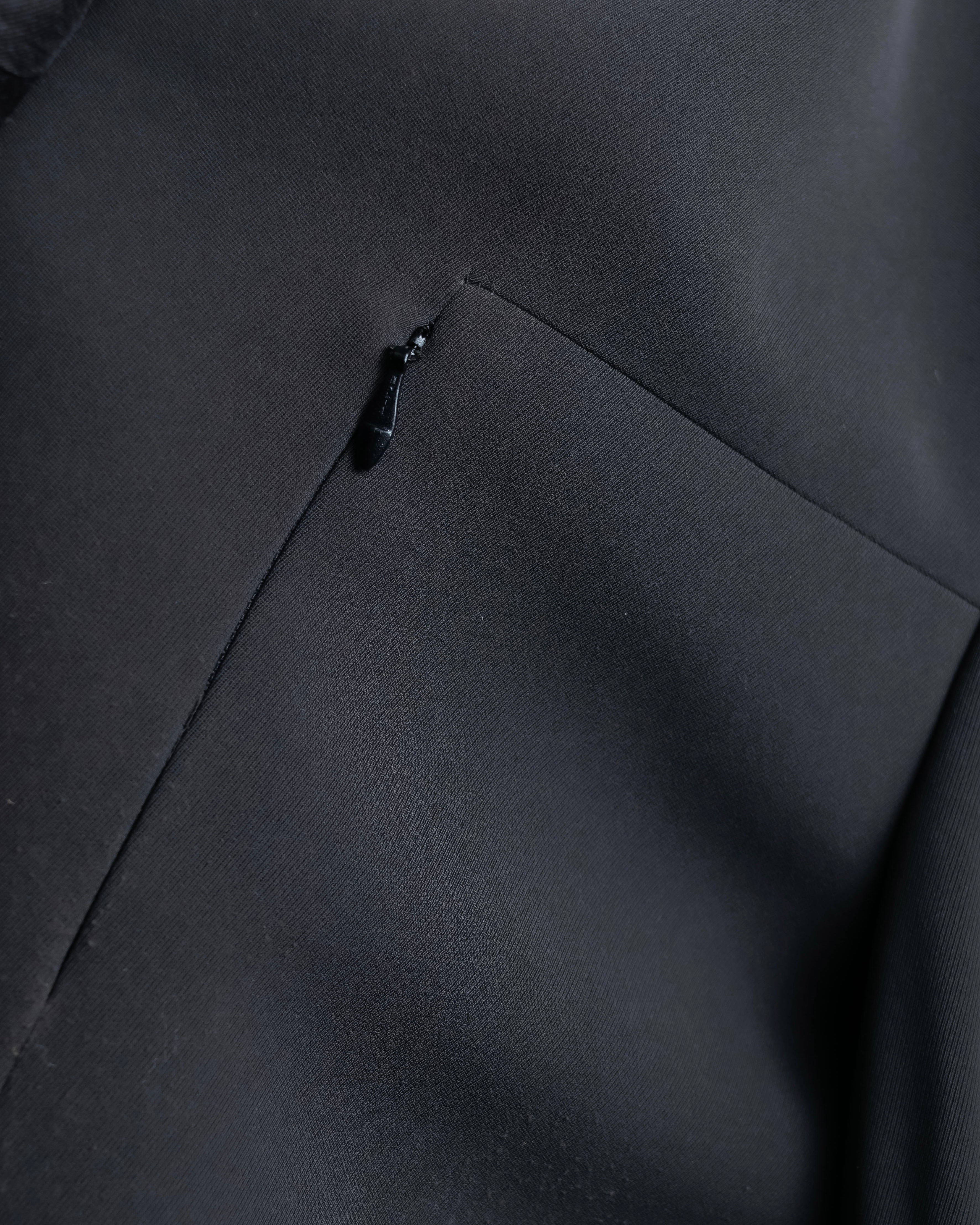 "TOSSARI" Shiny hidden zipper design tailored jacket