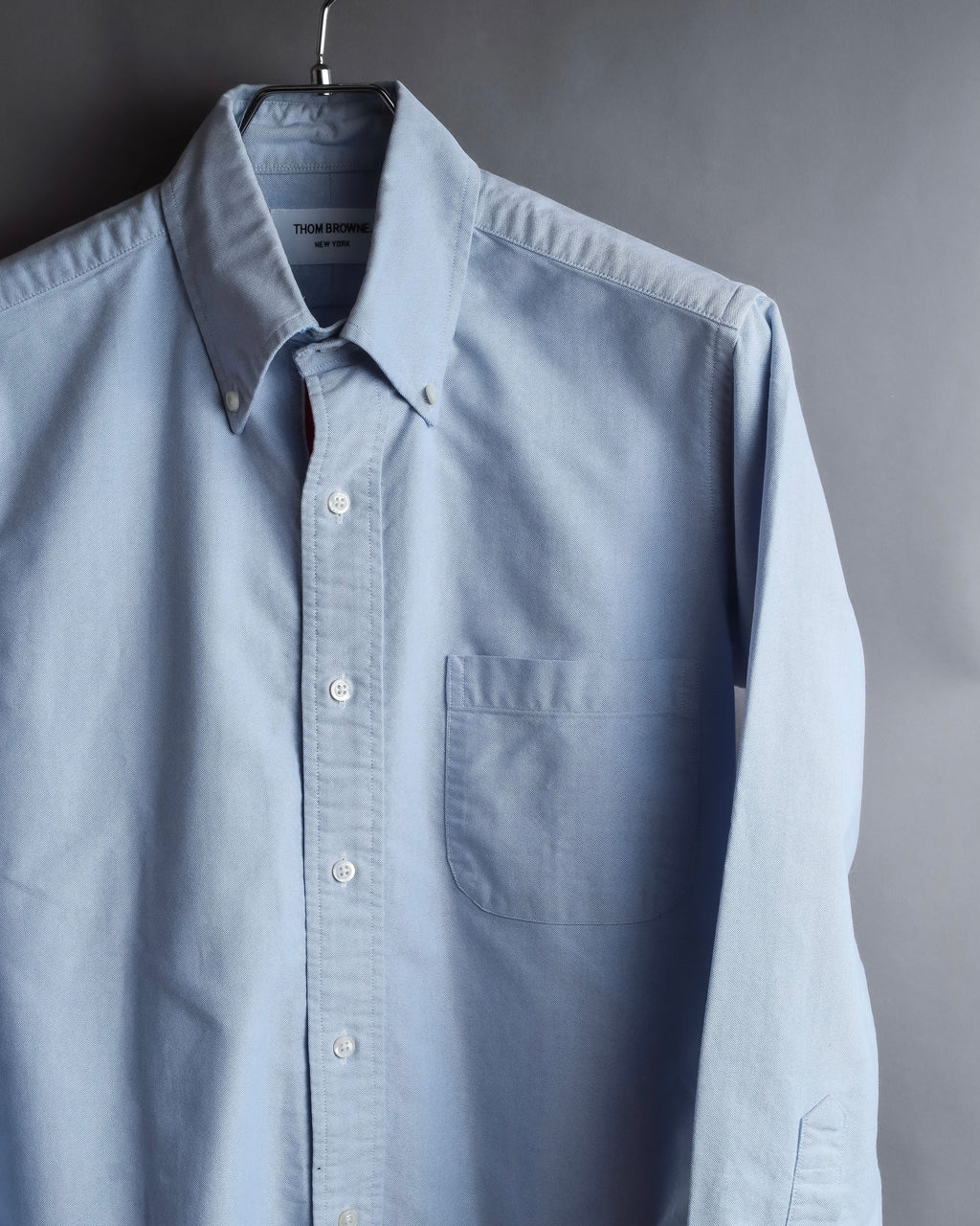 "THOM BROWNE" Hidden tricolor design cotton shirt