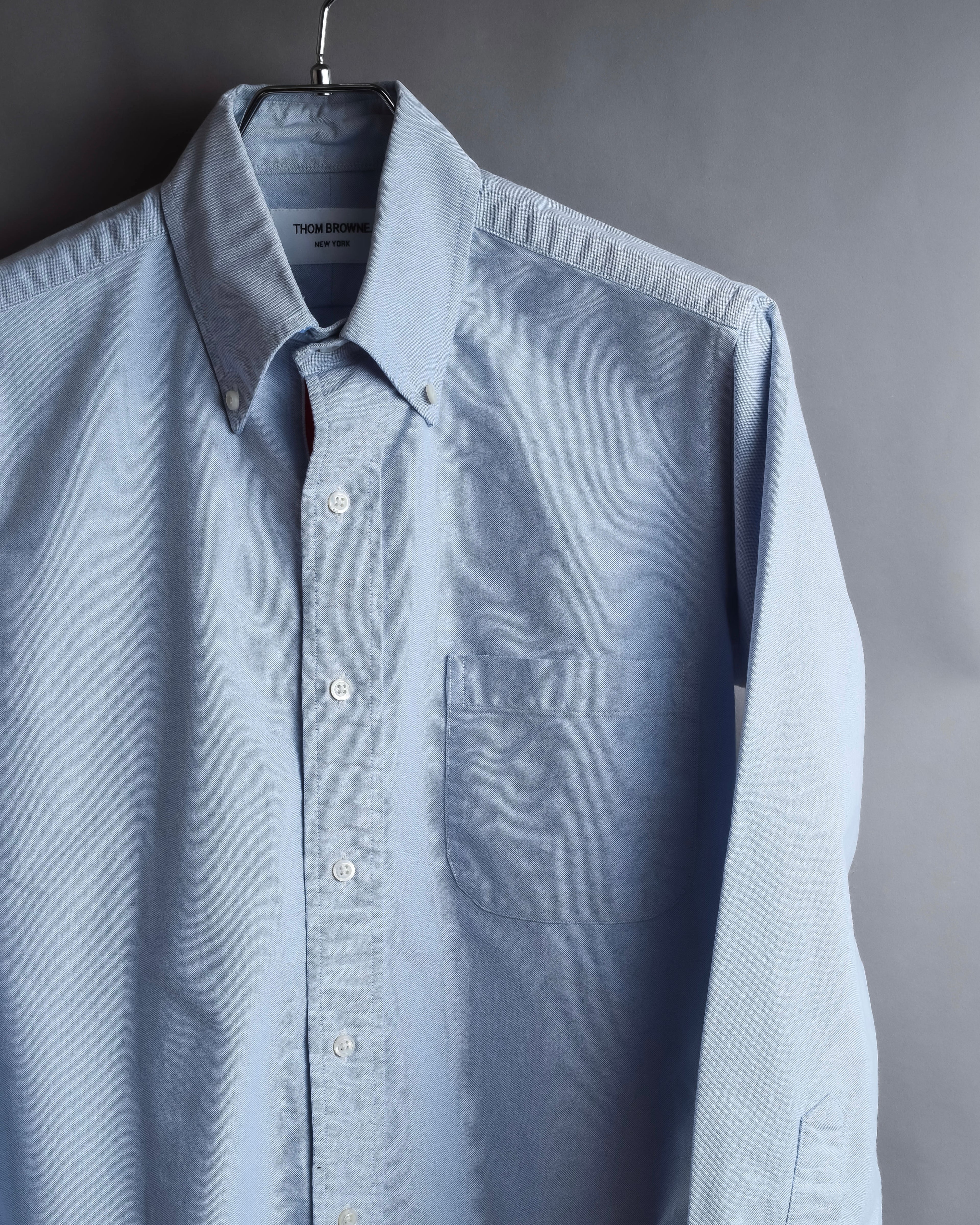 "THOM BROWNE" Hidden tricolor design cotton shirt