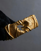 "Christian Lacroix" Sculptural detail gold bracelet