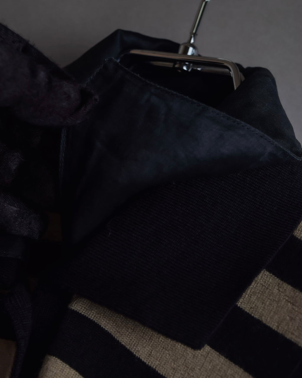 "GIANFRANCO FERRE" Striped contrast collar knit polo