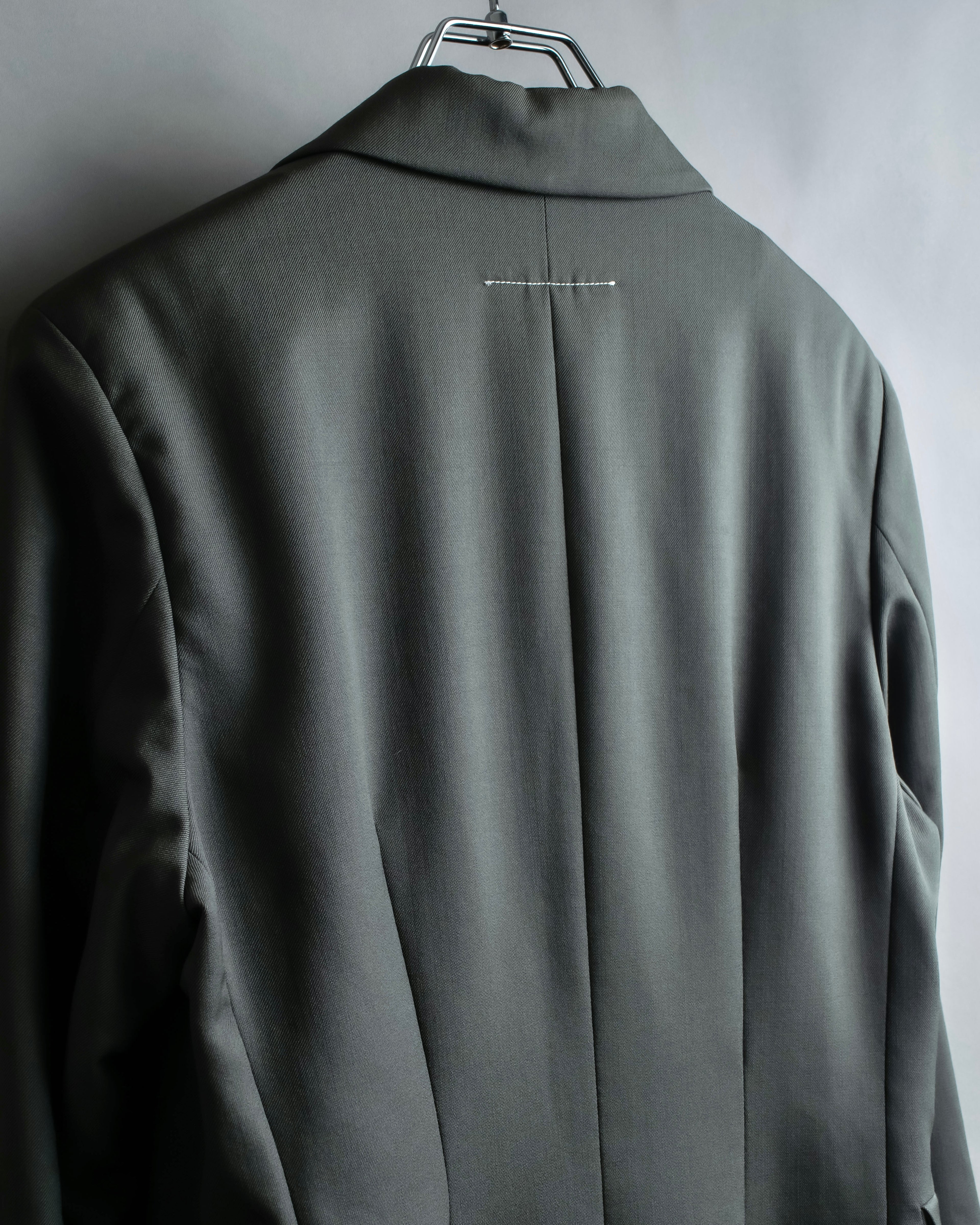 "MM6 MAISON MARGIELA" Wrap front oversized tailored jacket