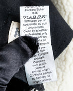 "KENZO" Gradient color belted suede mouton jacket