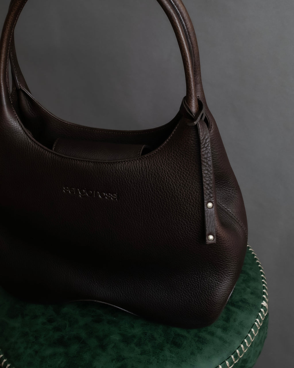 "Sergio Rossi" Flexible leather one-handle bag