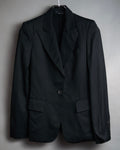 “GUCCI” Early 2000s satin peak lapel tailored jacket