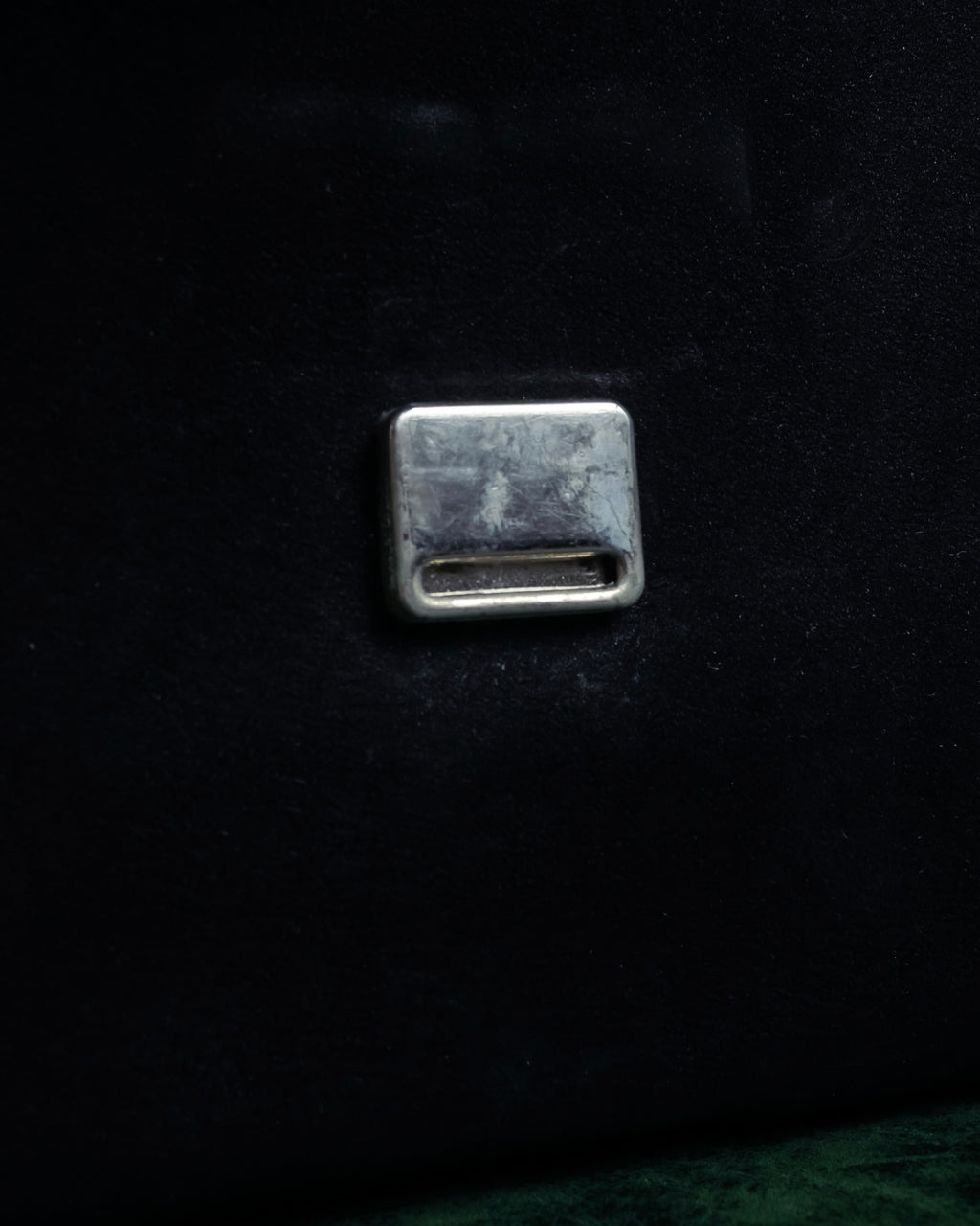 "JEAN PAUL GAULTIER" Front clasp design suede leather hand bag