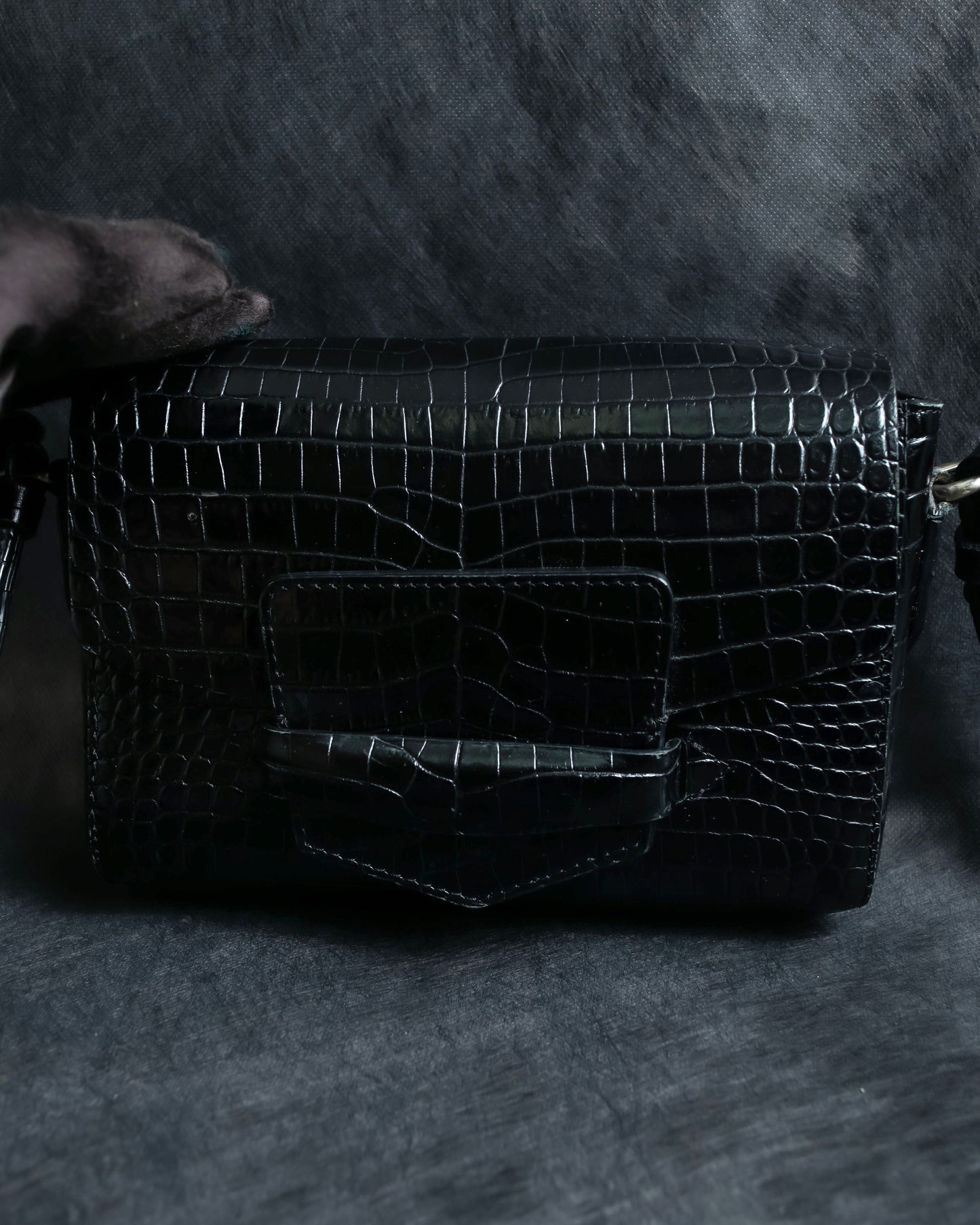 "DRIES VAN NOTTEN" Crocodile leather shoulder bag