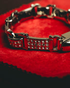 "Ferragamo" Sparkling crystal link bracelet