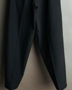 "Y’s" 90's-00's Vintage architectural high-waisted wide tapered wool trousers