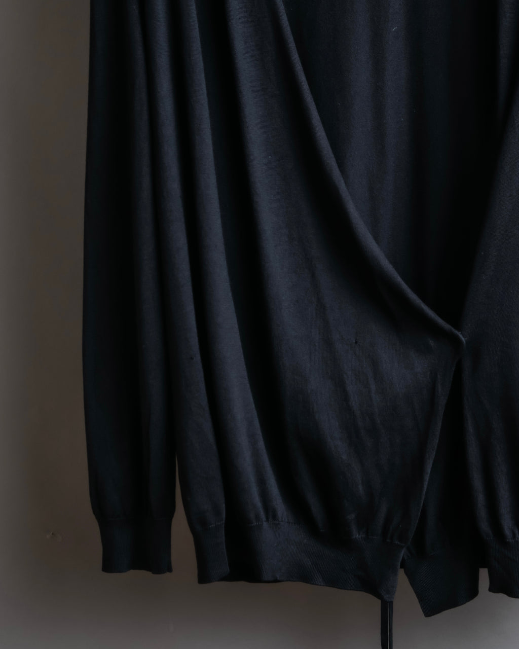 "DOLCE &amp; GABBANA" 100% silk snap button oversized cardigan