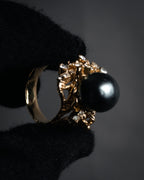 “Christian Dior” 60’s-70’s Organic pearl cluster ring