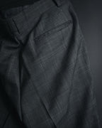 "YVES SAINT LAURENT" 80’s-90’s glen check tailored suit set