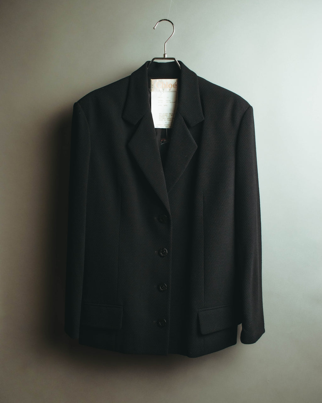 "Chloé" 90's Textured wool tailored blazer