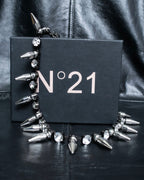 "N21 NUMERO VENTUNO" Studded diamond combination necklace