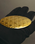 "Christian Dior" Gold cannage compact mirror