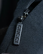 "GUCCI" Front garment attached V-neck dress