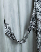 "GUCCI" Monotone floral print wrap dress