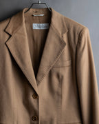 "Max Mara" Waist shape silhouette beige tailored jacket