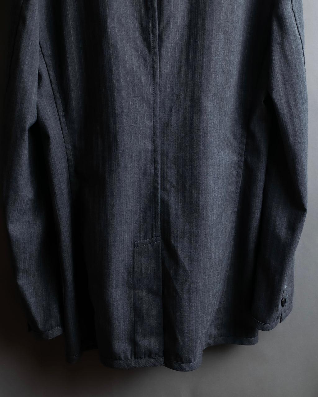 "COMME des GARCONS HOMME PLUS" 14SS modified lapel design striped jacket