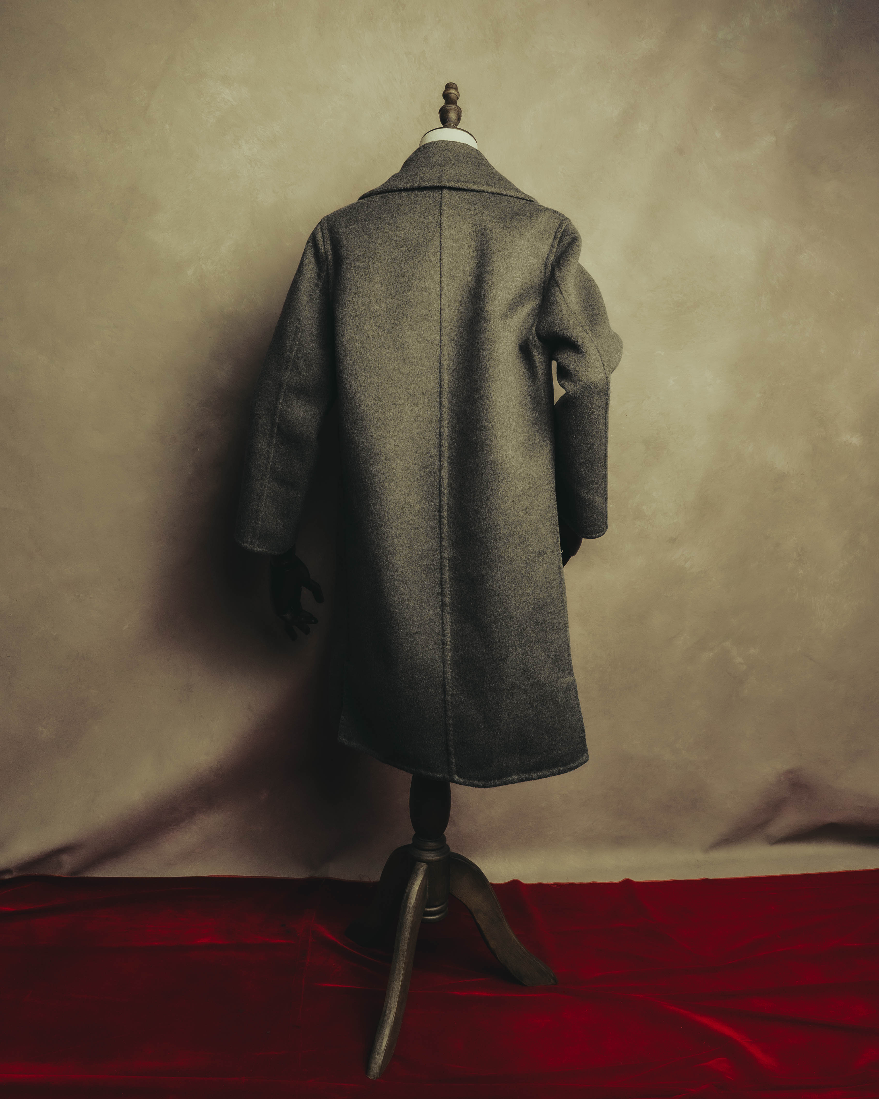 BALENCIAGA” 00's-10's Wool angora wide-lapel coat – MOOD