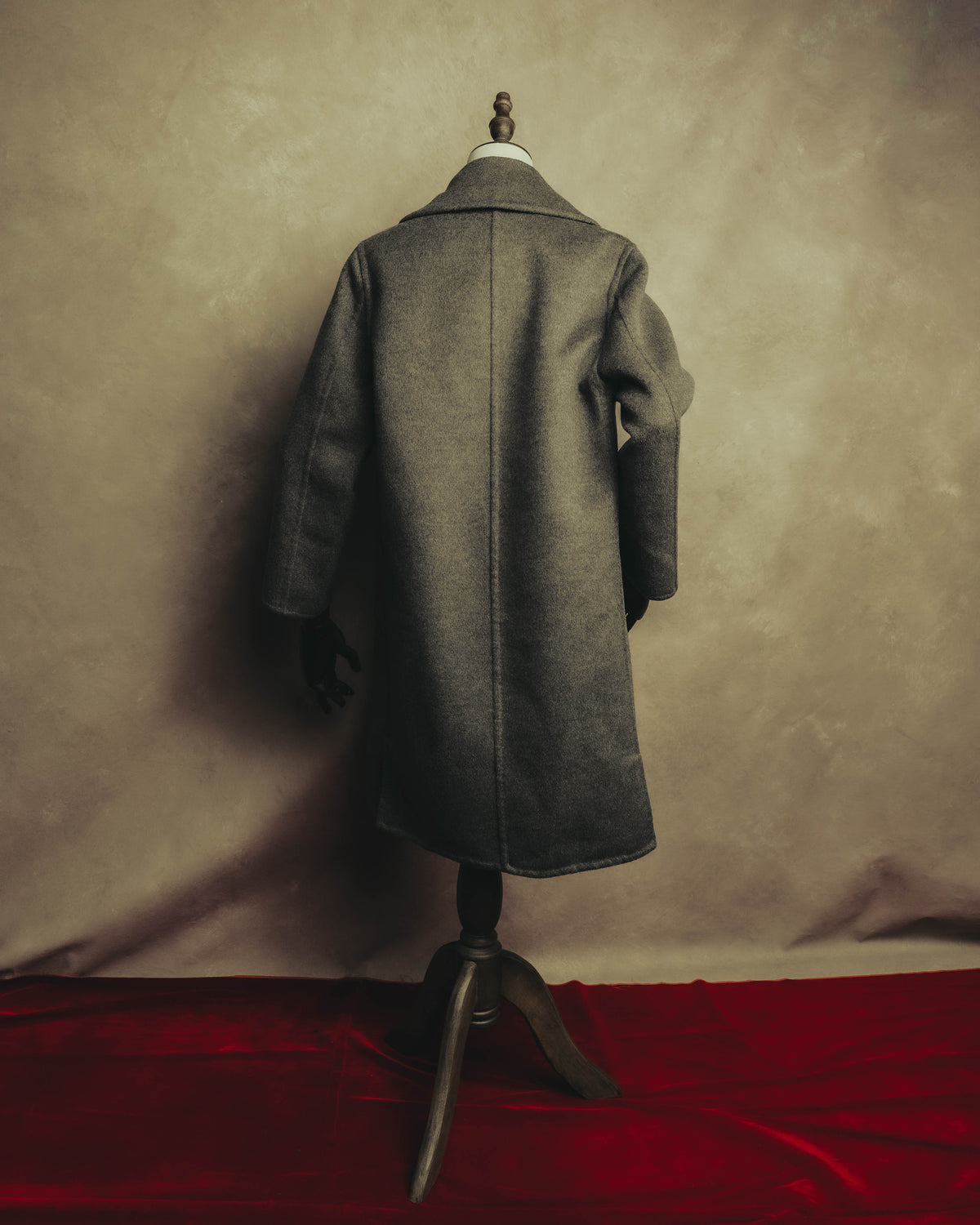 “BALENCIAGA” 00’s-10’s Wool angora wide-lapel coat