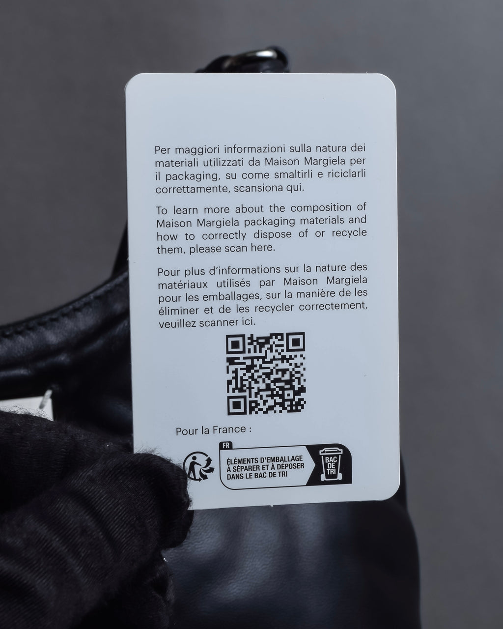 "MAISON MARGIELA" Glam Slam black one shoulder bag