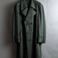 Vintage deep green colour military long coat