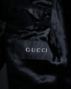 -SPECIAL- "GUCCI" 2007-2011's  High density cotton military detail mid-length coat