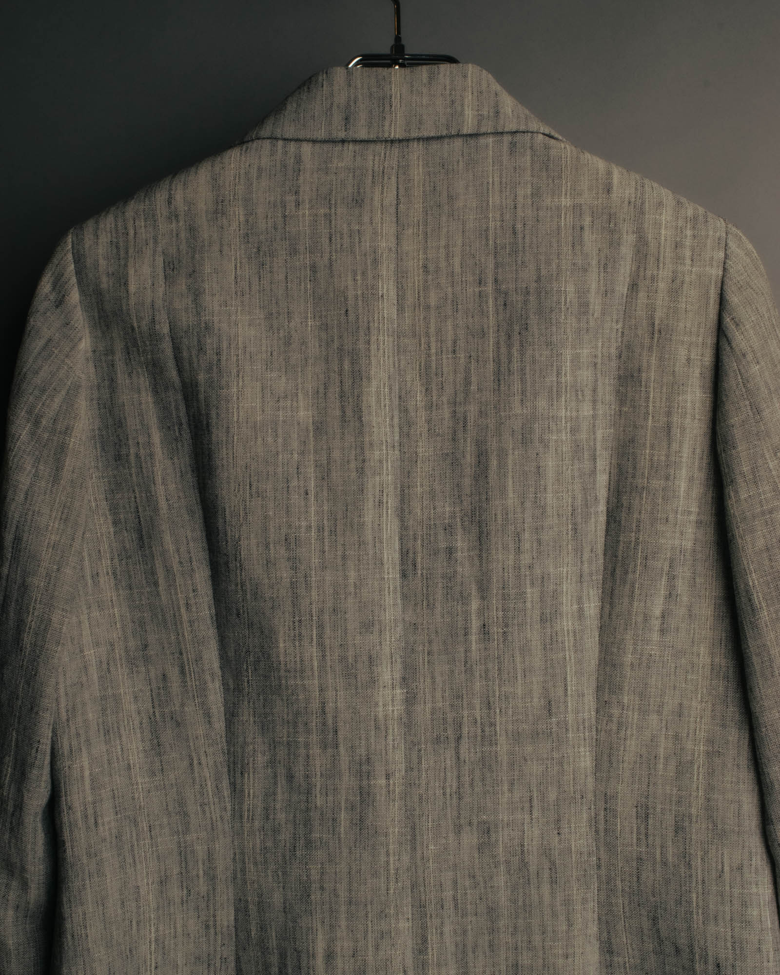 “Salvatore Ferragamo” 90’s-00’s Linen blend tailored jacket