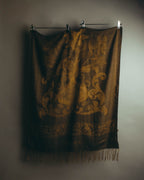 -SPECIAL- “LOEWE” 90’s-00’s Botanical anagram jacquard fringe stole