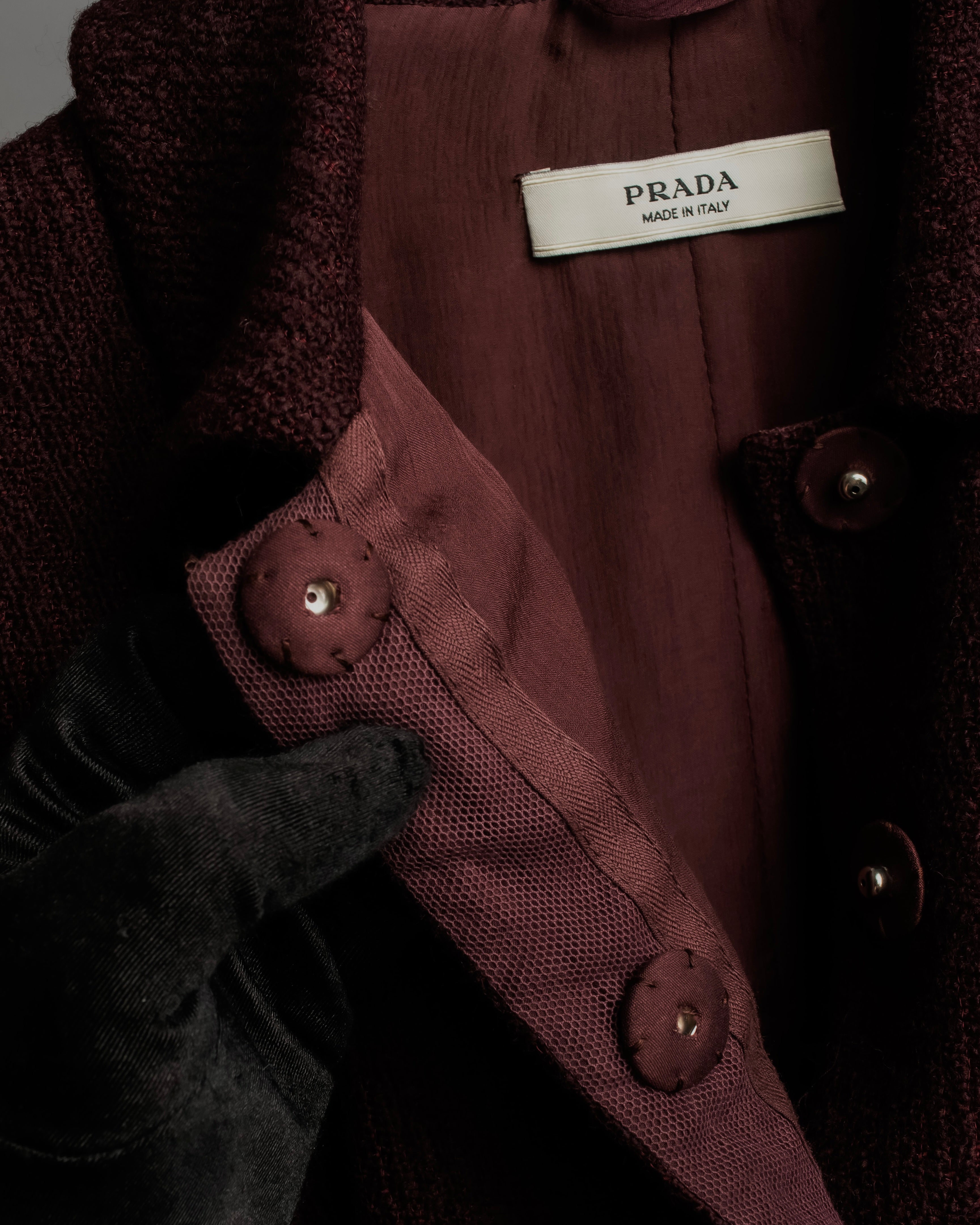 "PRADA" Piping design brushed skirt type set up