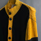 "Vivienne Westwood" Two-tone ribbed switching cardigan