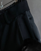 "sacai" Satin line design tapered slacks