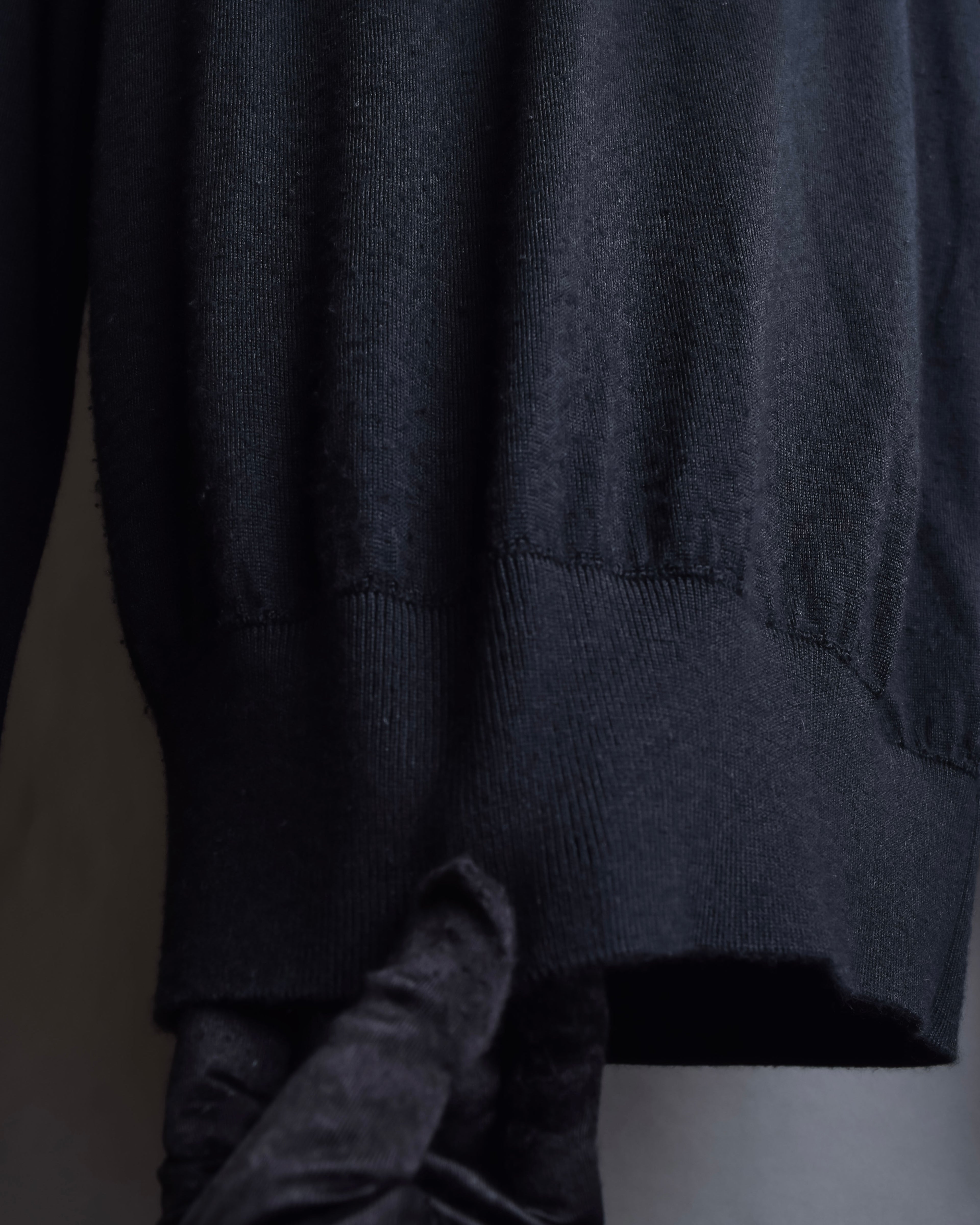 "HERMES" Cashmere silk blend V-neck knit