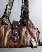 "Chloe" Out pocket design silverado hand bag