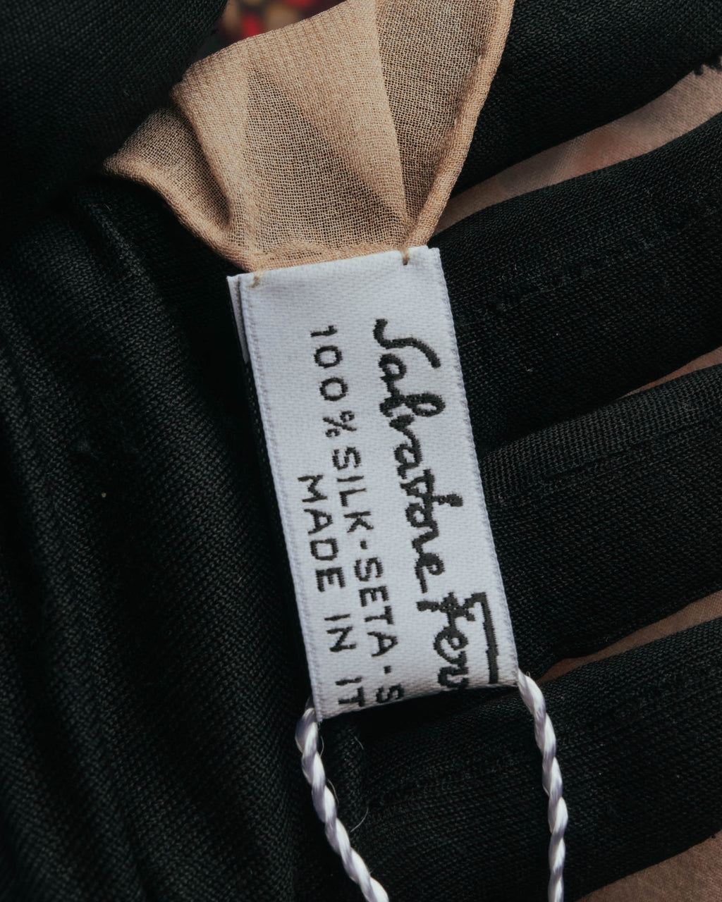 "Salvatore Ferragamo" 2010's Geometric tribal print silk scarf