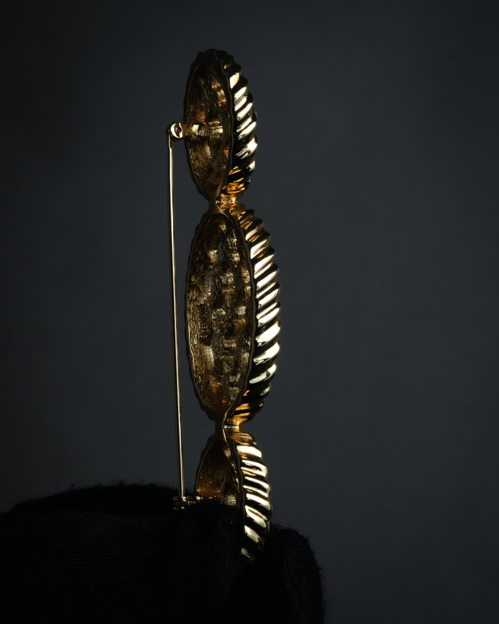 “Christian Dior” 70’s-80’s Lattice rhinestone brooch