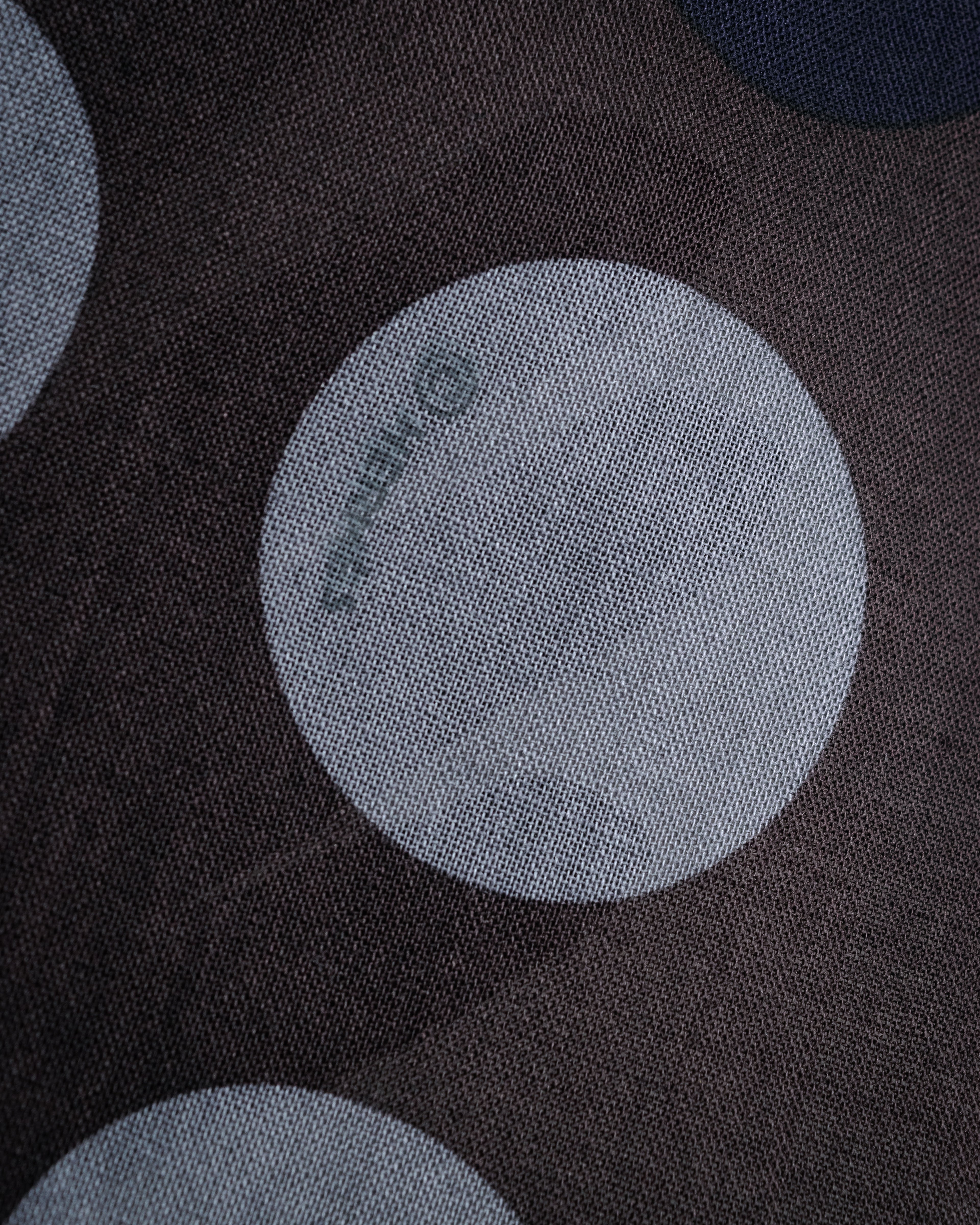 “HERMÈS” 10's-20's Polka dot wool silk fringed stole